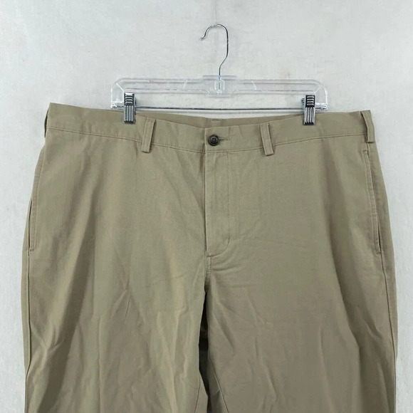 Haggar Pants Men's Sz 40X29 Khaki Brown High Rise Straight Leg Classic Chino - Picture 6 of 12